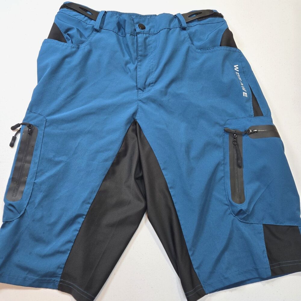 WOSAWE Mens SZ L  Mountain Bike Cargo Sport Shorts Hiking Fishing Athleisure